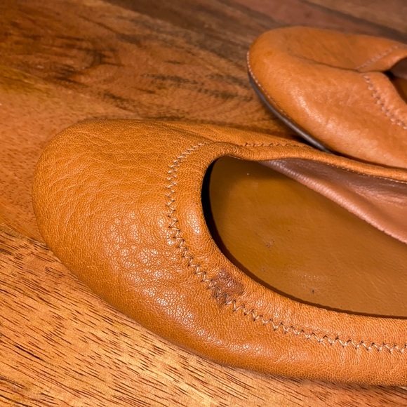 Tory Burch Eddie Tan Leather Ballet Flats Women’s 7.5 M - Picture 9 of 10